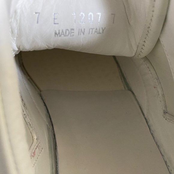Fendi white leather trainers rubber shoes monogram double F size 7 Italy low cut main image 3